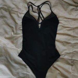 Sleek Black One-piece